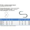 S hákom s pokovovanými koncami 4,0x70 mm z nehrdzavejúcej ocele AISI201