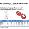 Viazací hák otočný s okom a guličkovým ložiskom HVO 5,3 t