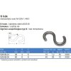 Háčik S 4 mm z nehrdzavejúcej ocele A4