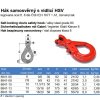 Samosvorný hák s vidlicou HSV 8t