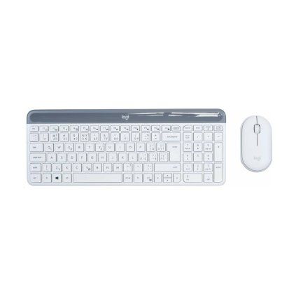 Logitech Slim Wireless Combo MK470 – Offwhite