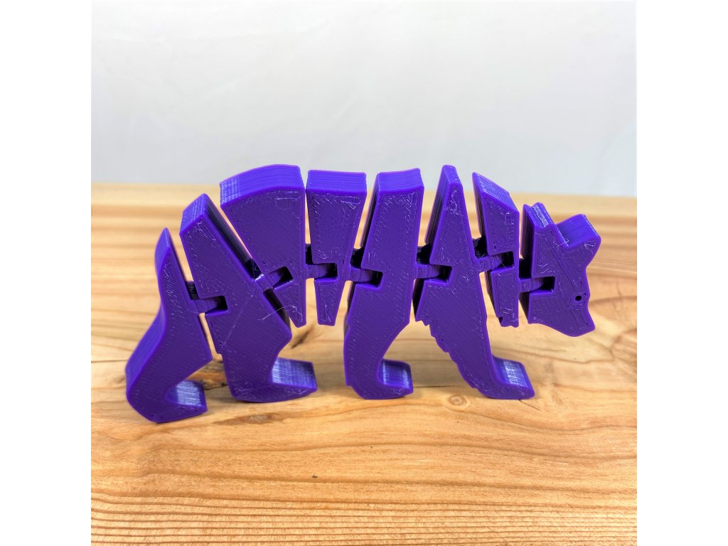 Flexibilní medvěd z 3D tiskárny