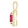 prívesok s rubínom 86393ZRU