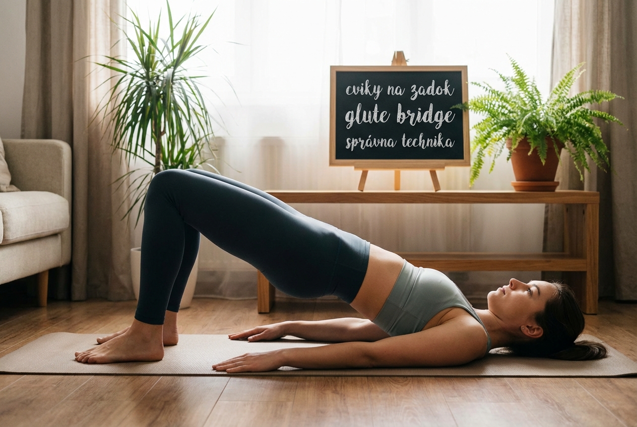 cviky na zadok glute bridge správna technika