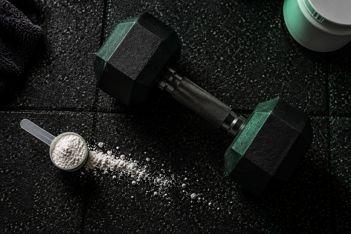 kreatín a hexagon jednoručka značky Forward Fitness
