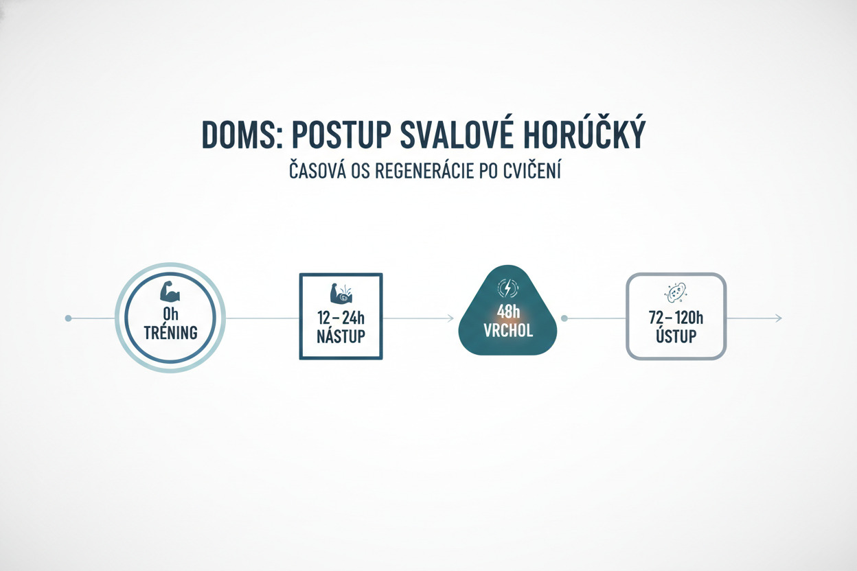 ako dlho trvá svalovica – časová os DOMS od tréningu po ústup bolesti