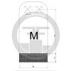 Mozolníky 2.0 srnčia koža (Veľkosť L = šírka 8cm\, dĺžka 18\,5cm\, šírka otvoru na prsty 1\,75cm)