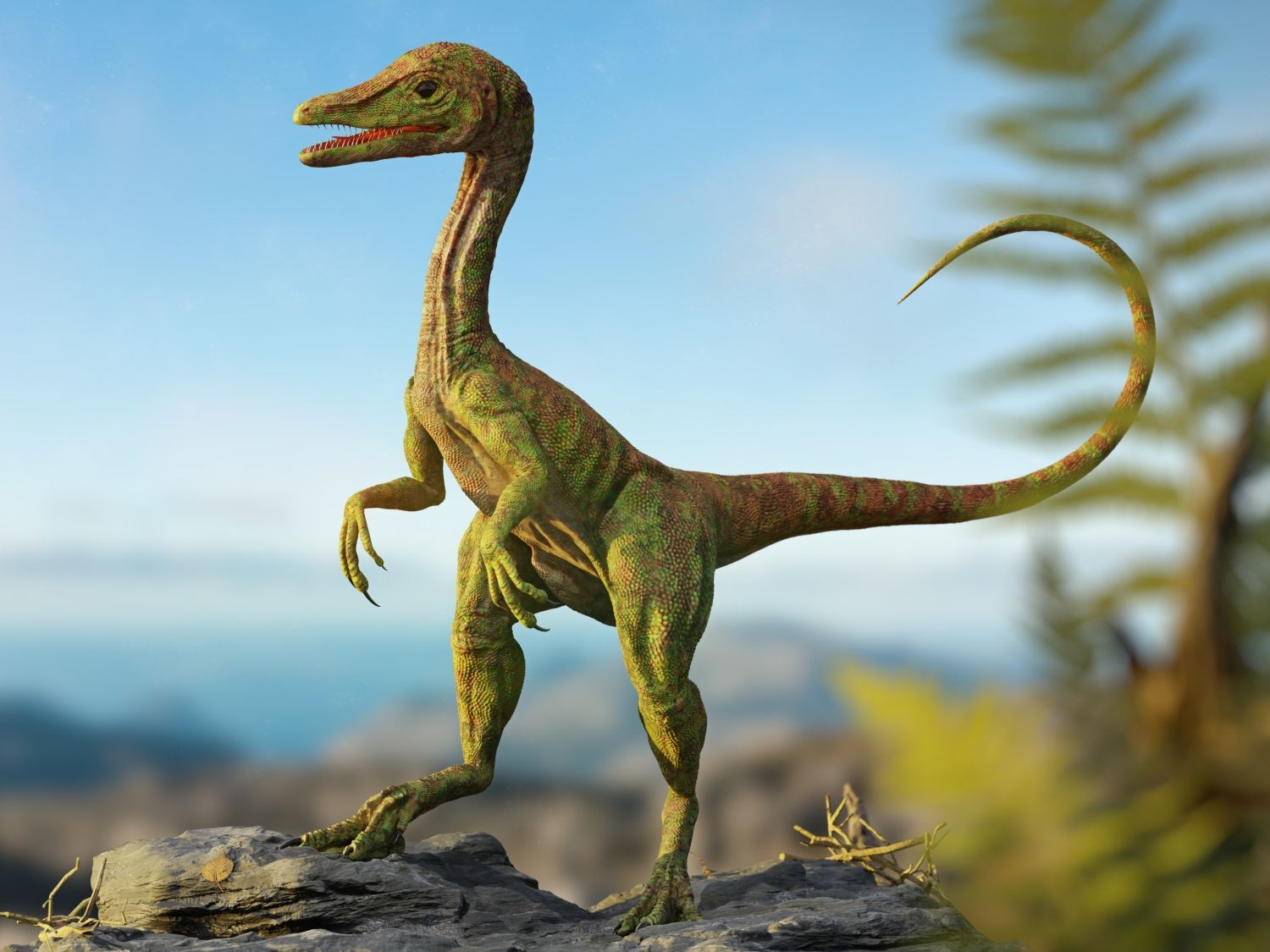 Compsognathus – drobný teropodní dinosaurus z období jury.