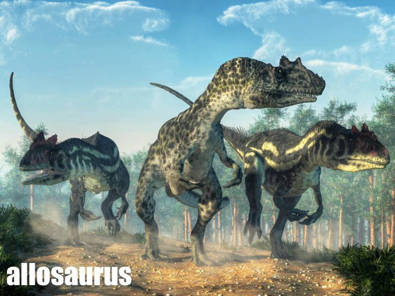 alosaurus dravý dinosaurus