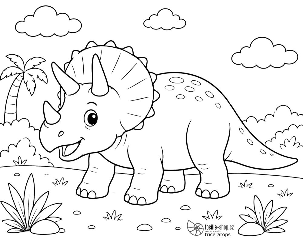 triceratops-dinosaurus-omalovanka-tisk