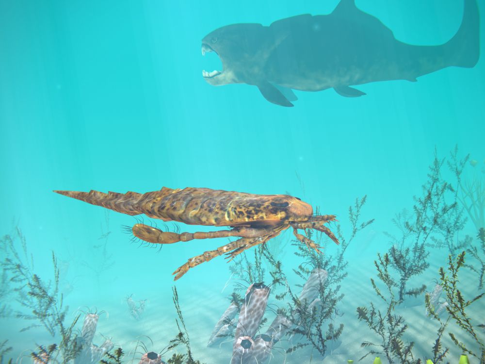 eurypterus-dunkleosteus