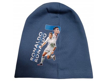 Bavlněná čepice Ronaldo modrý