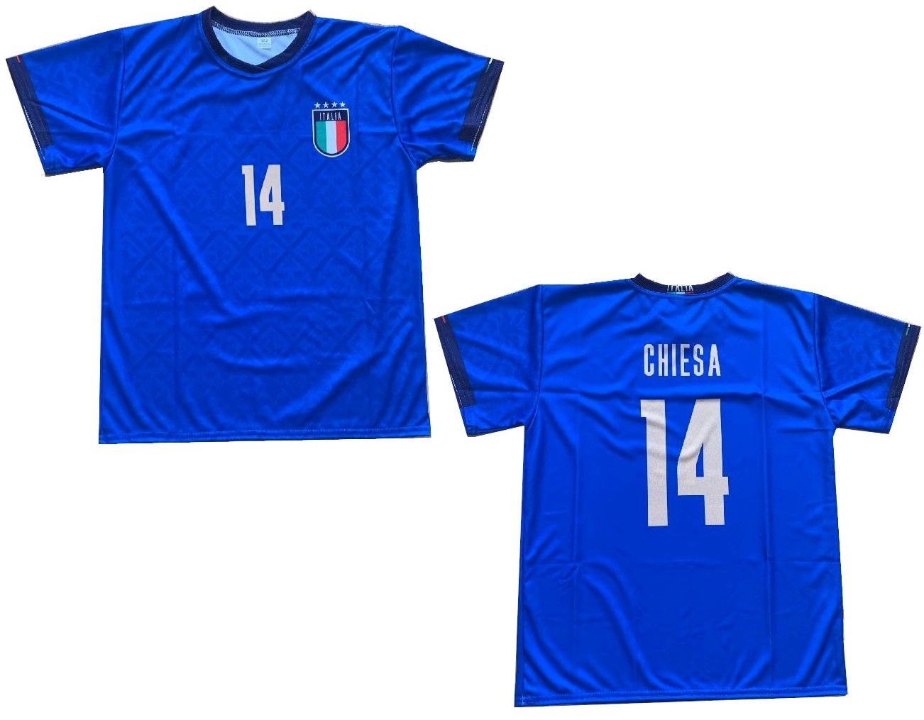 Dres fotbalový Italia Chiesa 14 Velikost: 134 cm (6-7 let)