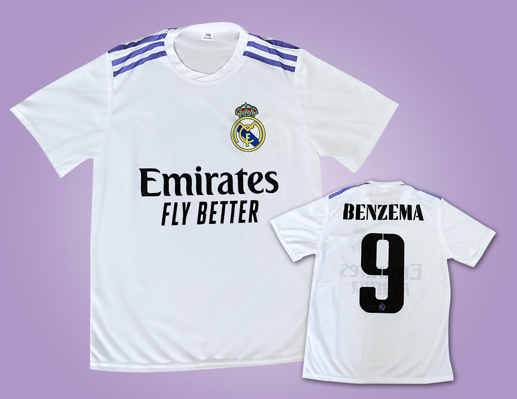 Fotbalový dres Benzema 9 Real 2023 Velikost: XL výprodej