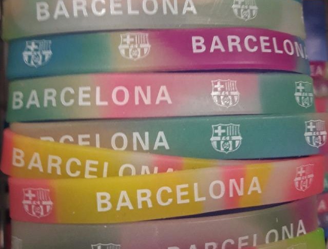 Náramek pryž Barcelona barevný