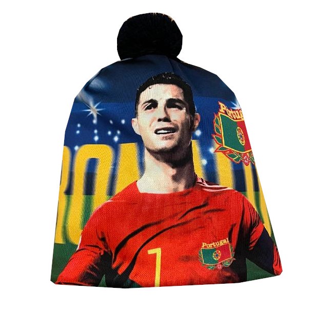 Zimní čepice bambule Ronaldo Portugalsko