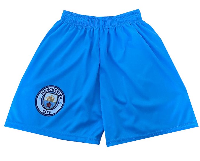 Fotbalové trenky Manchester City 2024 modré Velikost: 152 cm (10-11 let)