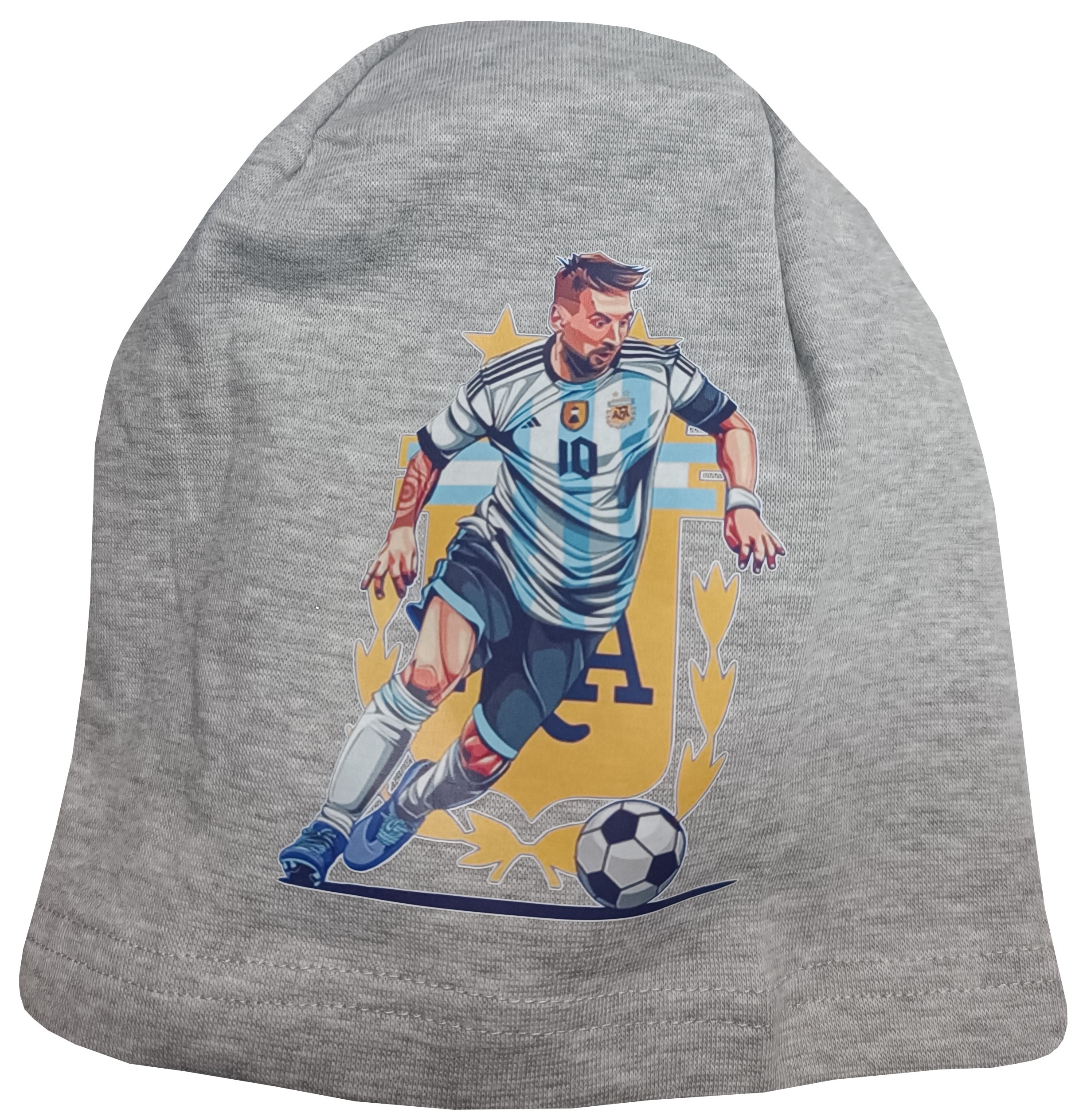 Bavlněná čepice Argentina Messi Barva: světle šedá
