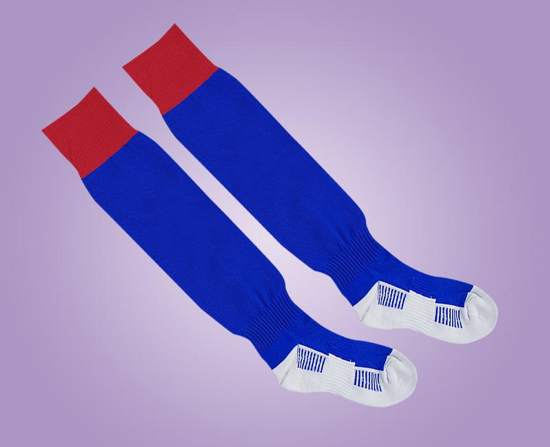 Výprodej Ponožky modro-červené Velikost: 98 cm (2-3 roky)