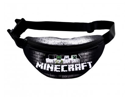 Ledvinka Minecraft černá (Barva jet black)