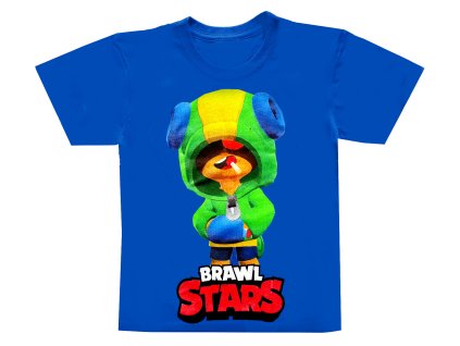 Tričko Brawl Stars bavlna Leon modrá (Barva 12-14)