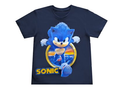 Tričko SONIC černé bavlna