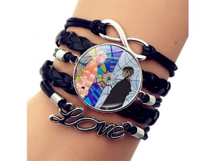 Wednesday Addams Leather Bracelet Fashion Braided Wristband The Addams Family Fine Jewelry Accessories Kids Birthday Gifts.jpg 640x640 (2)