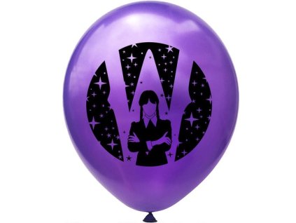 New Wednesday Addams Latex Balloons Set Party Decoration Purple Black Girl Printing Balloon Photographic Props Ornaments.jpg 640x640 (9)