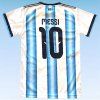 Fotbalový dres Messi č. 10 Argentina 2027