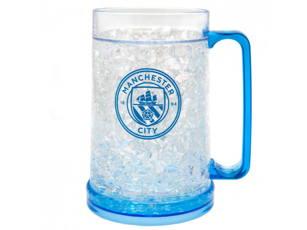 Chladící půllitr Manchester City FC, modrý, plast, 420 ml