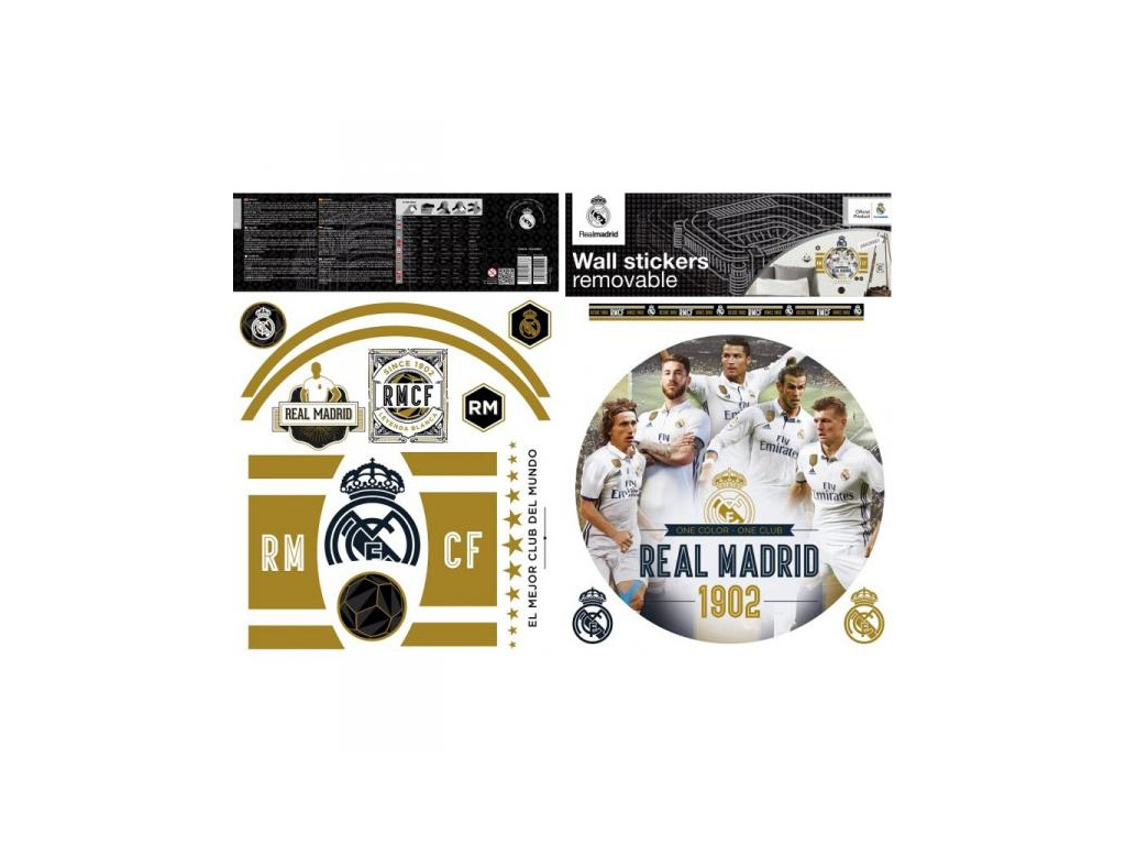 Samolepící dekorace Real Madrid premium 2 archy A3