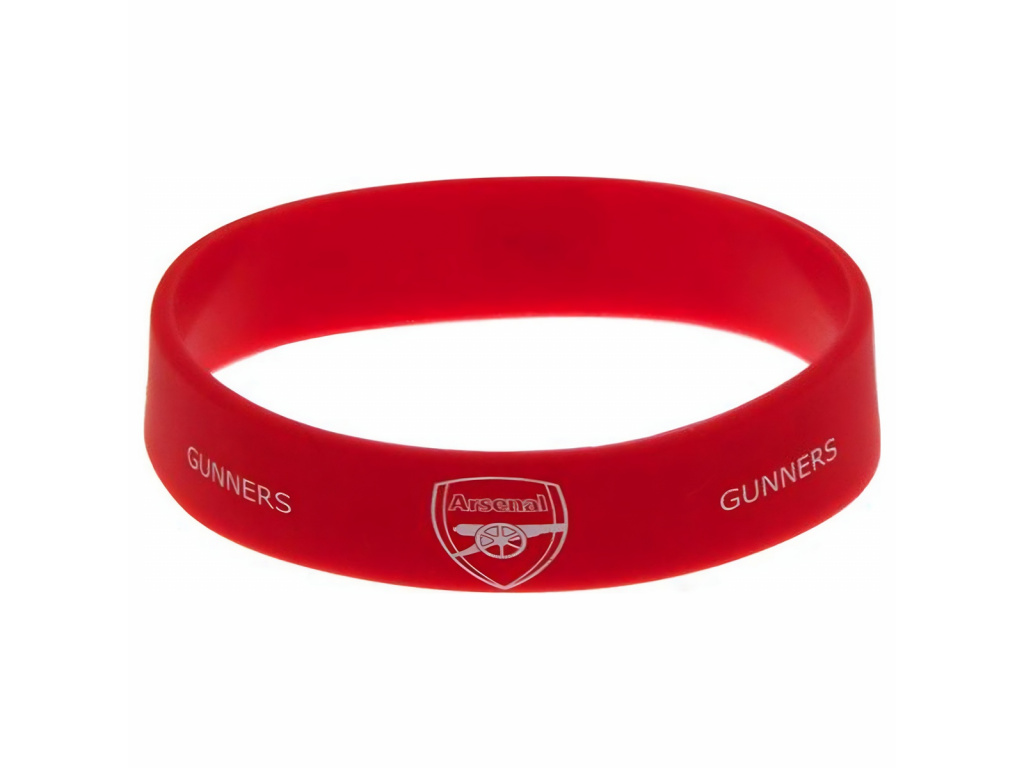 Silikonový náramek Arsenal FC, červený
