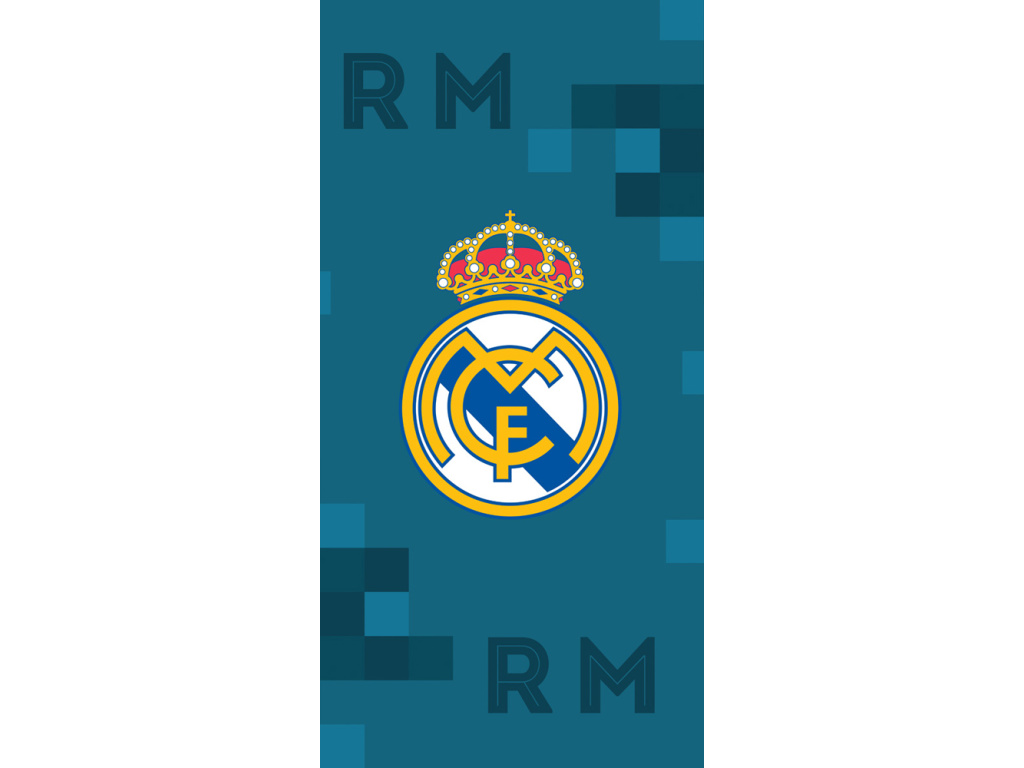 Osuška Real Madrid FC, modrá, 70x140