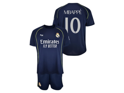 Dětský dres Real Madrid 25/26, Mbappé 10, replika, dres+šortky (Velikost 13-14 r)