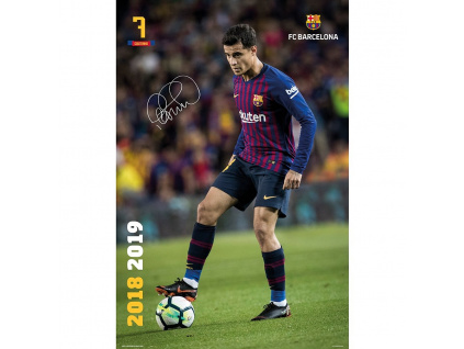Plakát FC Barcelona 19 Coutinho 61x91cm