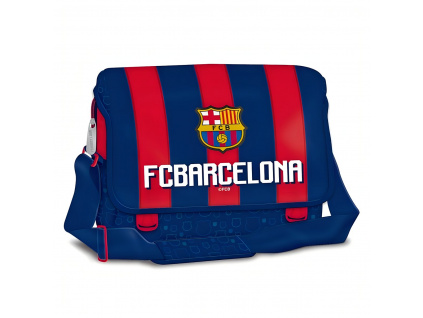 Školní taška přes rameno FC Barcelona, Vnitřní přihrádky, 34x25x11cm