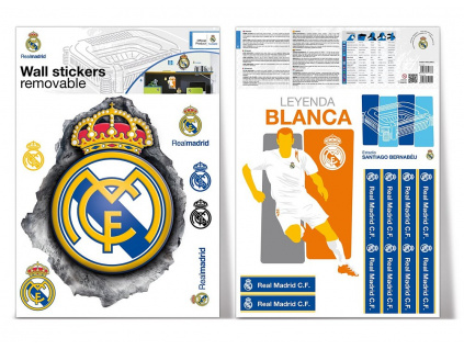Samolepící dekorace Real Madrid logo 2 archy A3