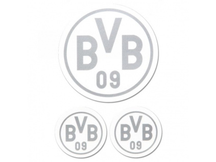 Samolepky Borussia Dortmund 3pk silver