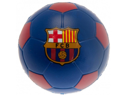 Pěnový antistresový míček FC Barcelona, modro-vínový, 6 cm