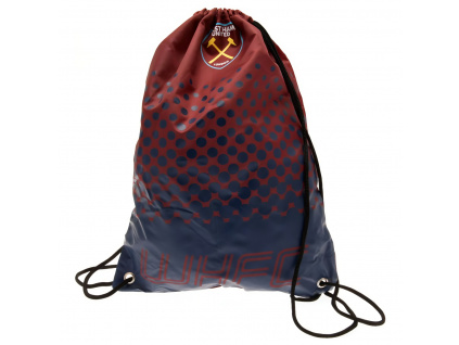 Sportovní vak West Ham United FC, modro-vínový, 44x33 cm