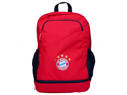Školní batoh FC Bayern Mnichov, Červený, Barevný znak, 31x15x48 cm