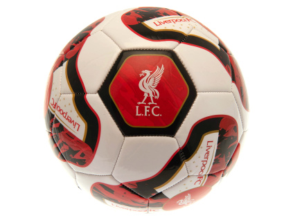 Fotbalový Míč Liverpool FC, Bílá a Červená, 26 panelů, Vel. 5