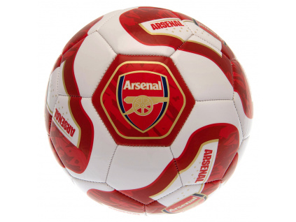 Fotbalový míč Arsenal FC, bílo-červený, vel. 5