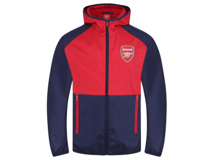 Dětská Bunda Arsenal FC, kapuce, modro-červená