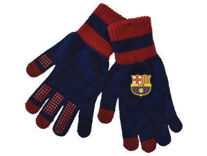 Protiskluzové rukavice FC Barcelona, modro-červené, S/M