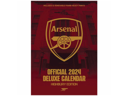 Luxusní kalendář 2024 Arsenal FC, 30x42 cm
