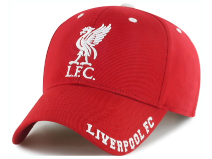 Kšiltovka Liverpool FC, červená, bílé vyšití, vel. 55-61
