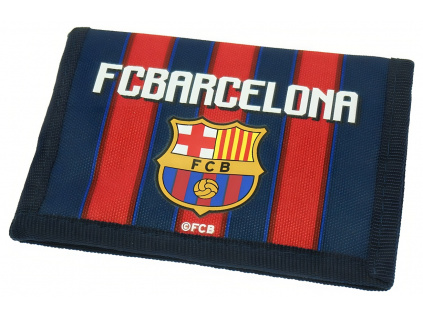 Peněženka FC Barcelona, vínovo-modrá, 12x9 cm