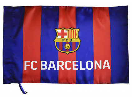 Vlajka FC Barcelona, pruhovaná, 75x50 cm