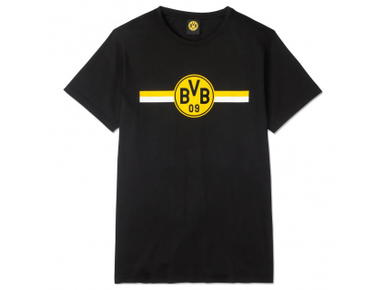 Tričko Borussia Dortmund, černé, bio-bavlna